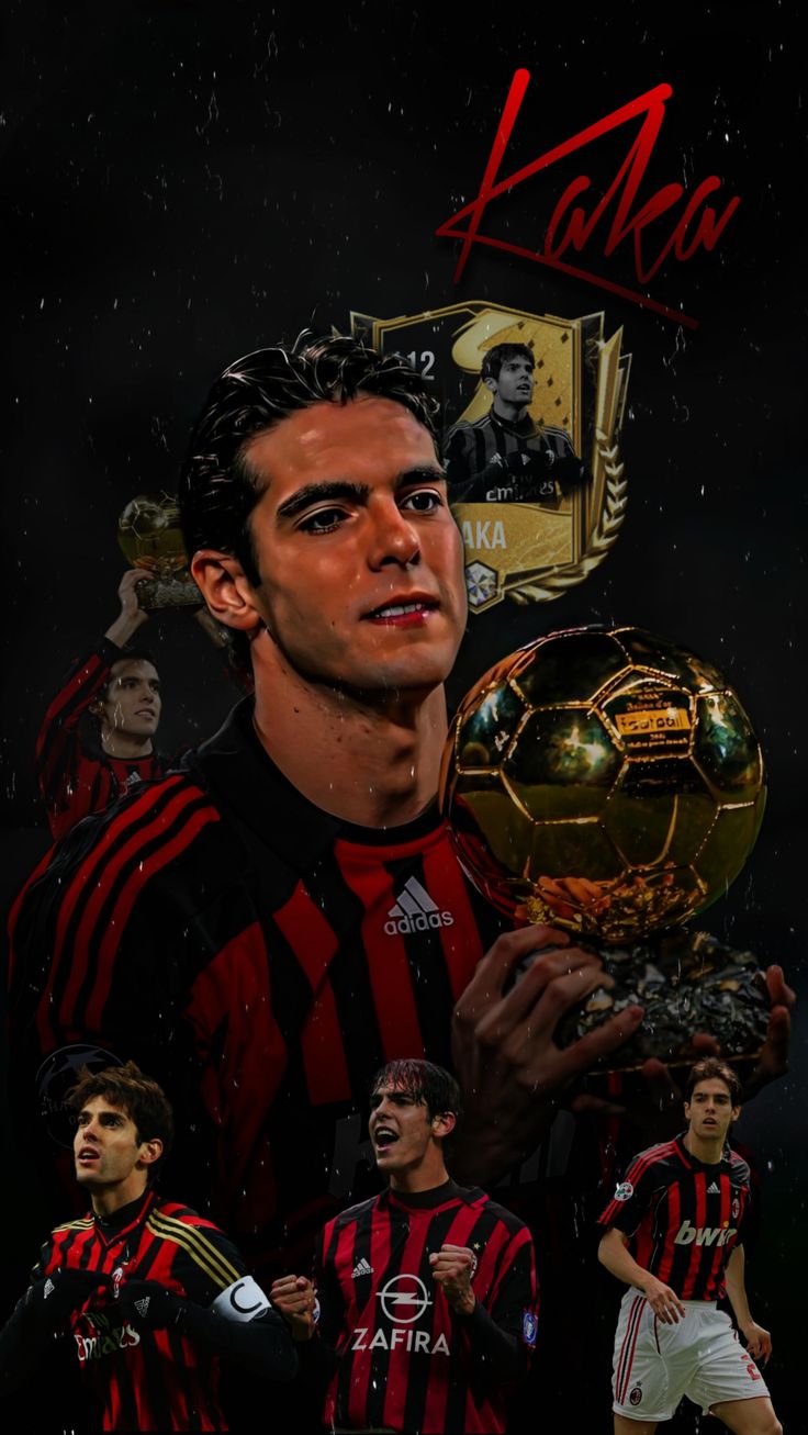 Kaká com a Bola de Ouro
